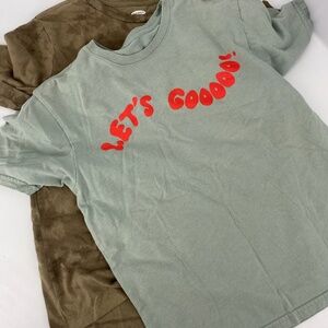 Pre own two green boy tshirt from old navy and wonder nation.